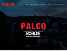Tablet Screenshot of palcogenerators.com